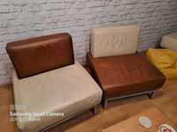 Fotele wypoczynkowe do salonu skórzane firmy Yano.