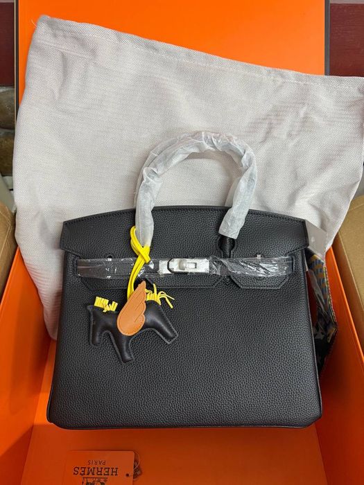 Сумка Hermes Birkin 30 Bag in Black Togo Leather with Silver