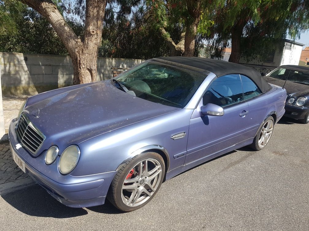 Mercedes clk cabrio cabriolet w208 capota para-choques capo motor