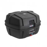 Top case média com encosto Mala Bagageira mota 1 capacete moto