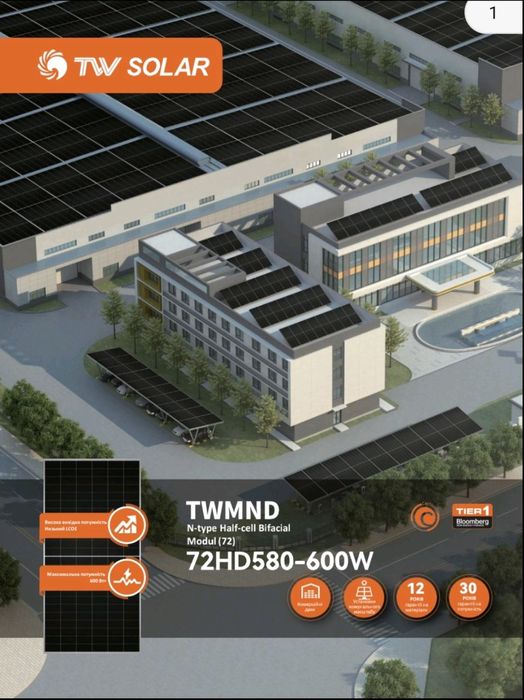 Сонячні панелі Tongwei 590 bif