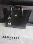 Kassandre Paris skórzana torebka shopper czarna
