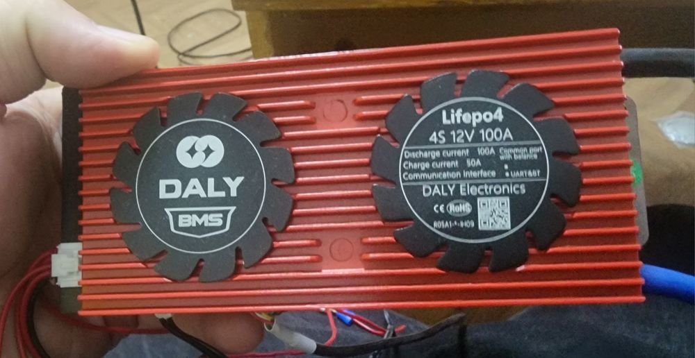 BMS плата бмс Daly LIFEPO4 12V 4S 50/100A