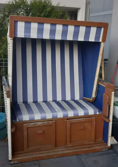 Kosz plażowy ratanowy