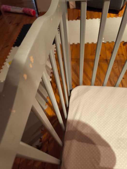 Łóżeczko niemowlęce 60x120 + materac Rucken