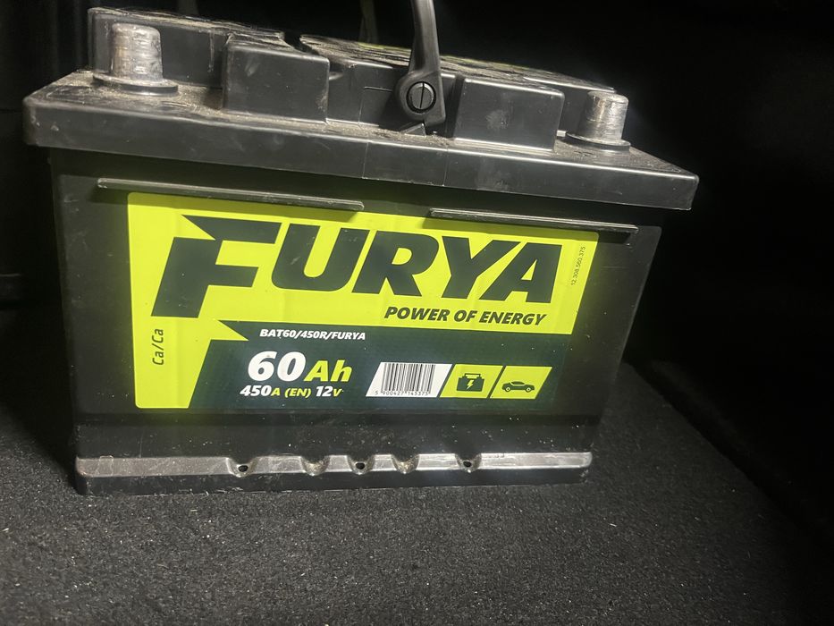 Akumulator FURY 60Ah 450A (12V) - Stan nowy (100%)