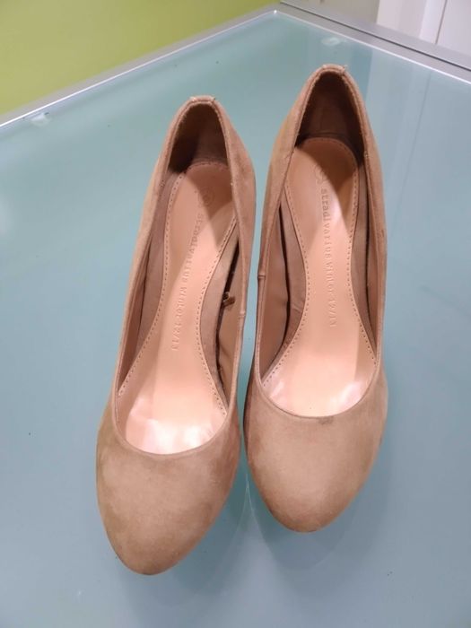 Sapatos Stradivarius camel 37