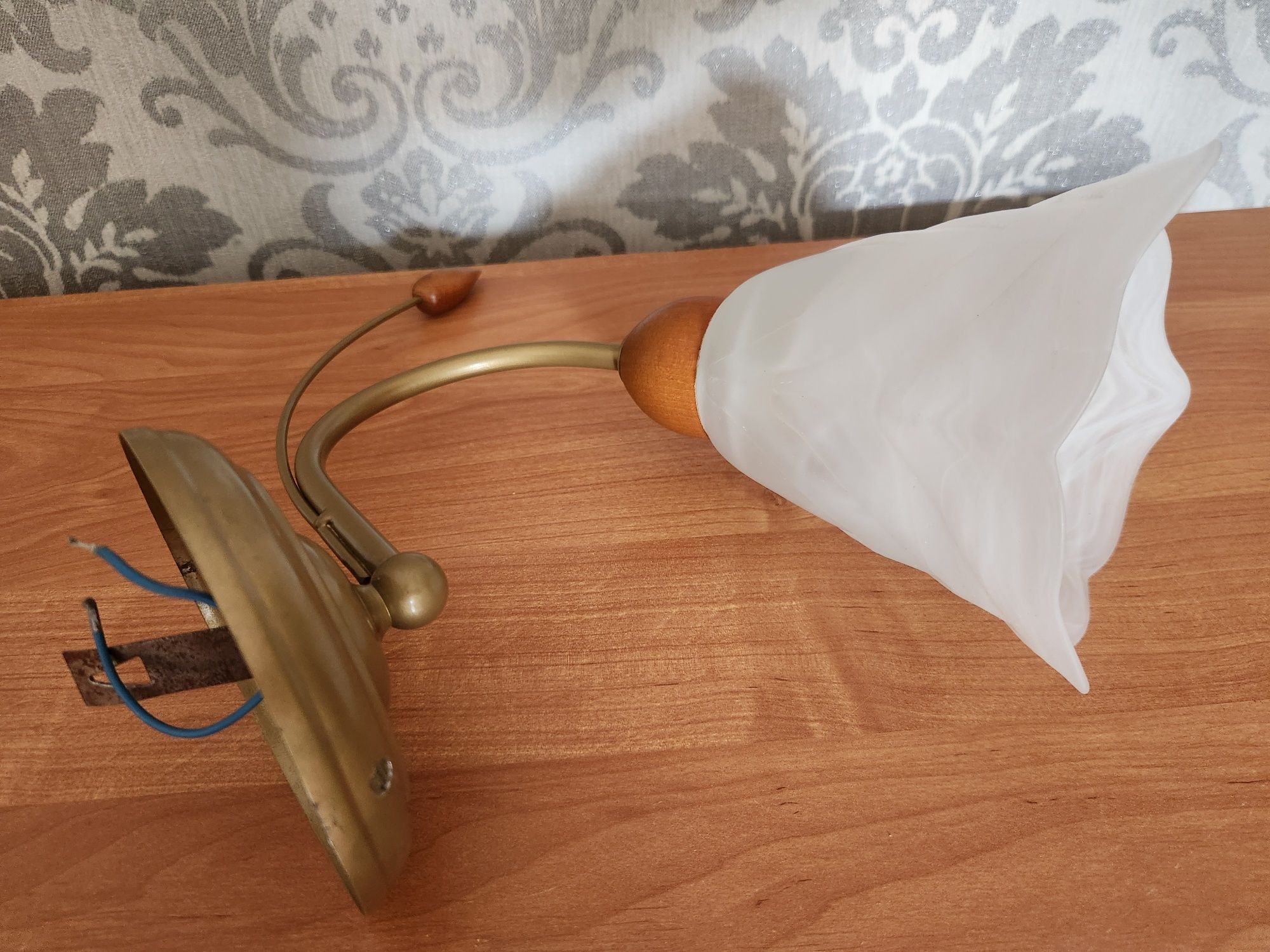 Piękny i klimatyczny zestaw lampa+kinkiet
