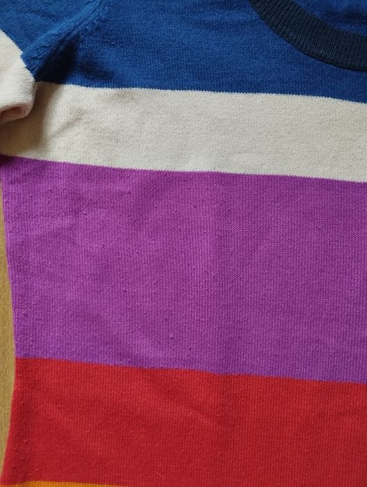 H&M M sukienka akrylowa dzianinowa długa maxi w paski