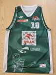 Zastal Zielona Góra koszulka meczowa Szymon Wójcik z autografami
