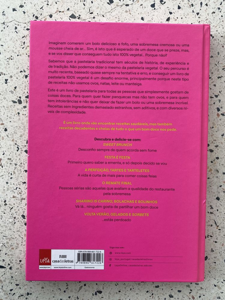 Livro de receitas vegan Sweet da teresa horta colaço (masterchef)
