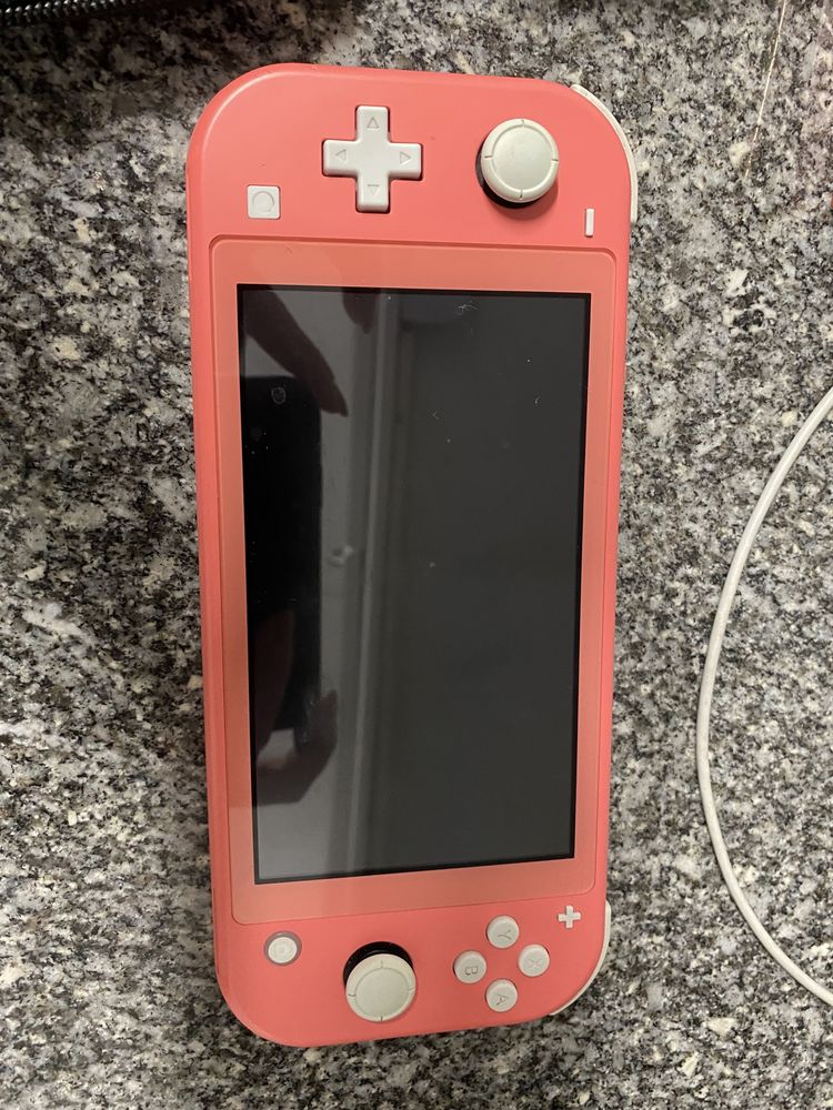 Nintendo switch cor de rosa