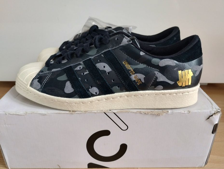 Buty męskie 42 Adidas Undefeated X Bape Superstar 80S originals