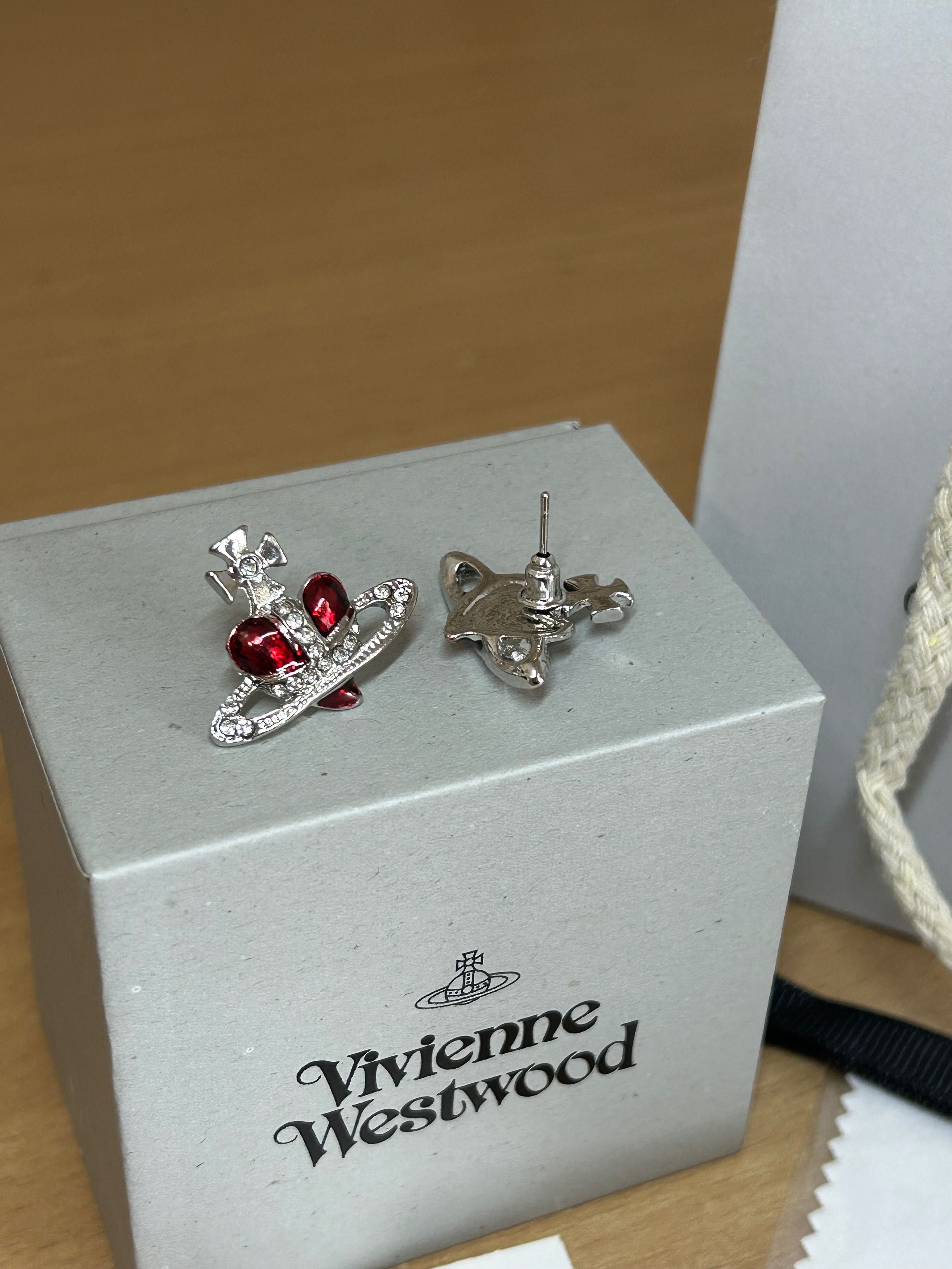 Сережки Vivienne Westwood серьги Вивьен Вествуд Read Heart