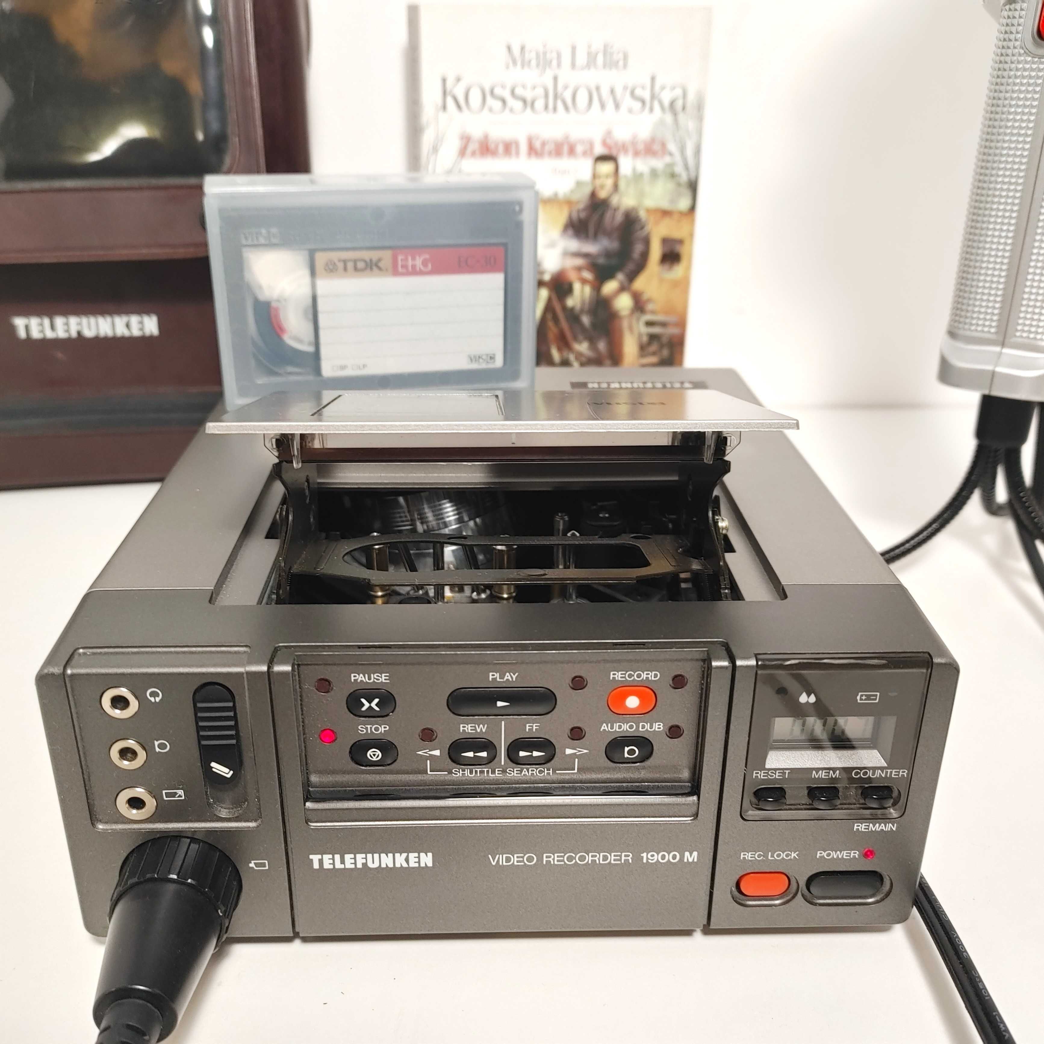 Kamera z Video Recorder Telefunken 1900 M + Sharp XC-54 DUŻY ZESTAW
