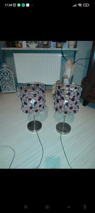 zestaw 2 lampek nocnych i lampa sufitowa