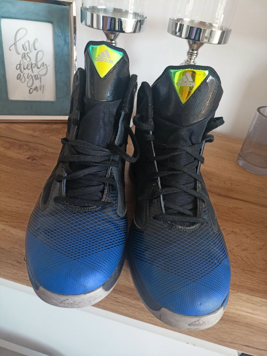 Buty adidas koszykarskie 45 i 1/3 niebieskie