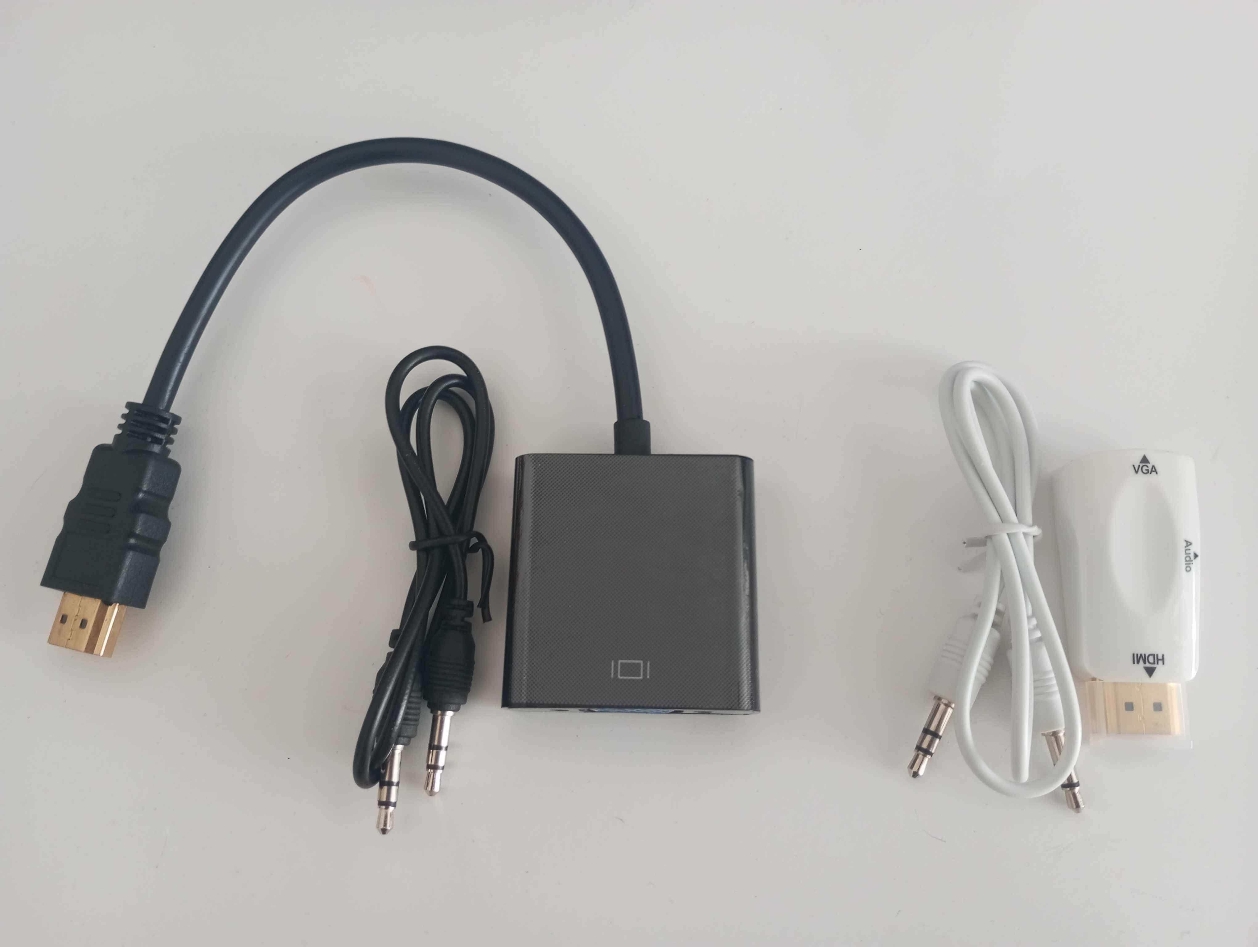 Конвертер видео адаптер HDMI - VGA переходник со звуком