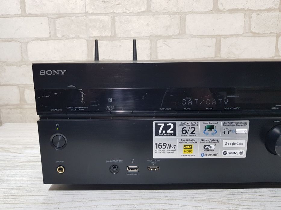 7.2 AV ресивер Sony STR-DN1070 7х100Вт,4K,WiFi,AirPlay,Bluetooth,Flac