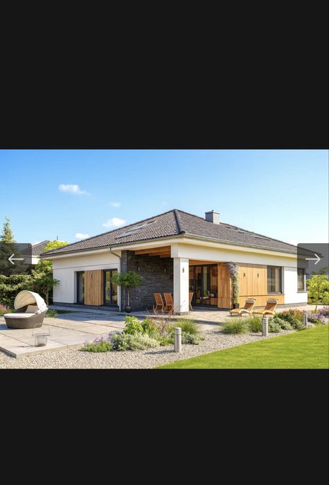 Dom parterowy - 167m2 - stan surowy