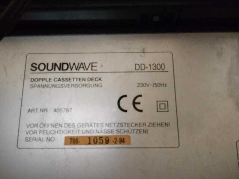 Касетна дека Saundwave DD-1300 (двокасетна)