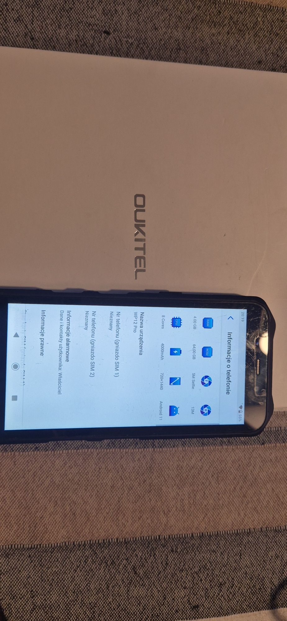 Pancerny telefon. Outkitel WP12 Pro