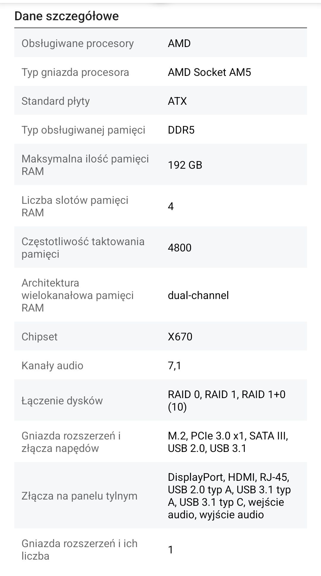Płyta główna MSI dla zapalonego gracza X670E GAMING plus wifi