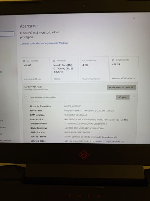 Portatil HP OMEN CE015np