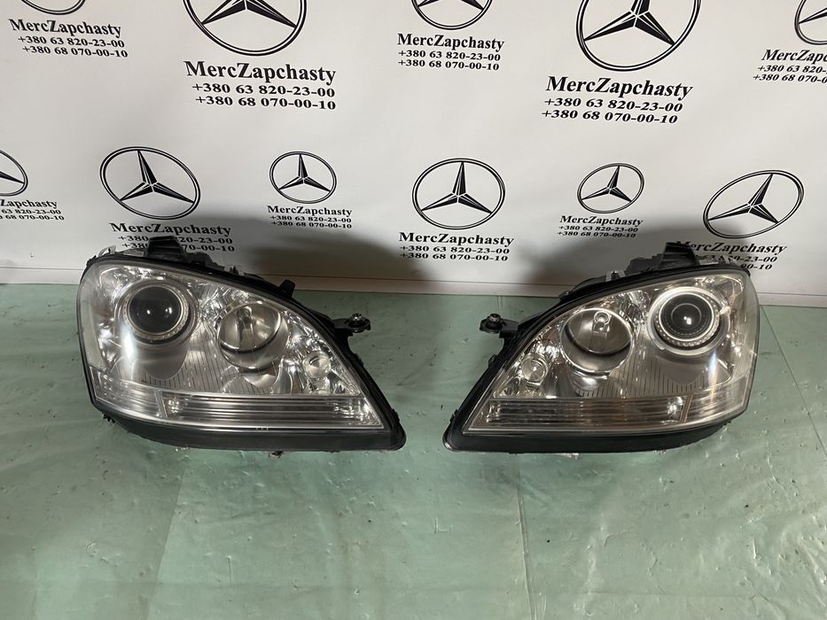 Mercedes w 164 ml фара передня бі-ксенон поворотна до рестайлінгу