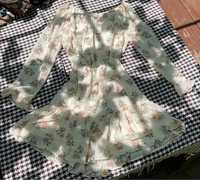Сукня H&M молочного кольору у квітковий принт