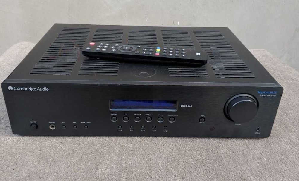 Cambridge Audio Topaz SR10 v2 mocny wzmacniacz 2.1 tuner FM, pilot, BT