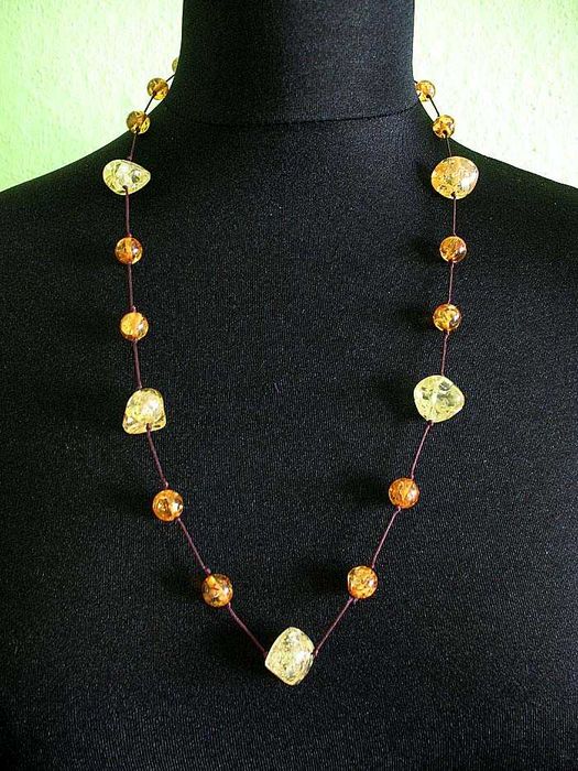 Wisiorek - korale krótkie -naszyjnik - 1 sznur