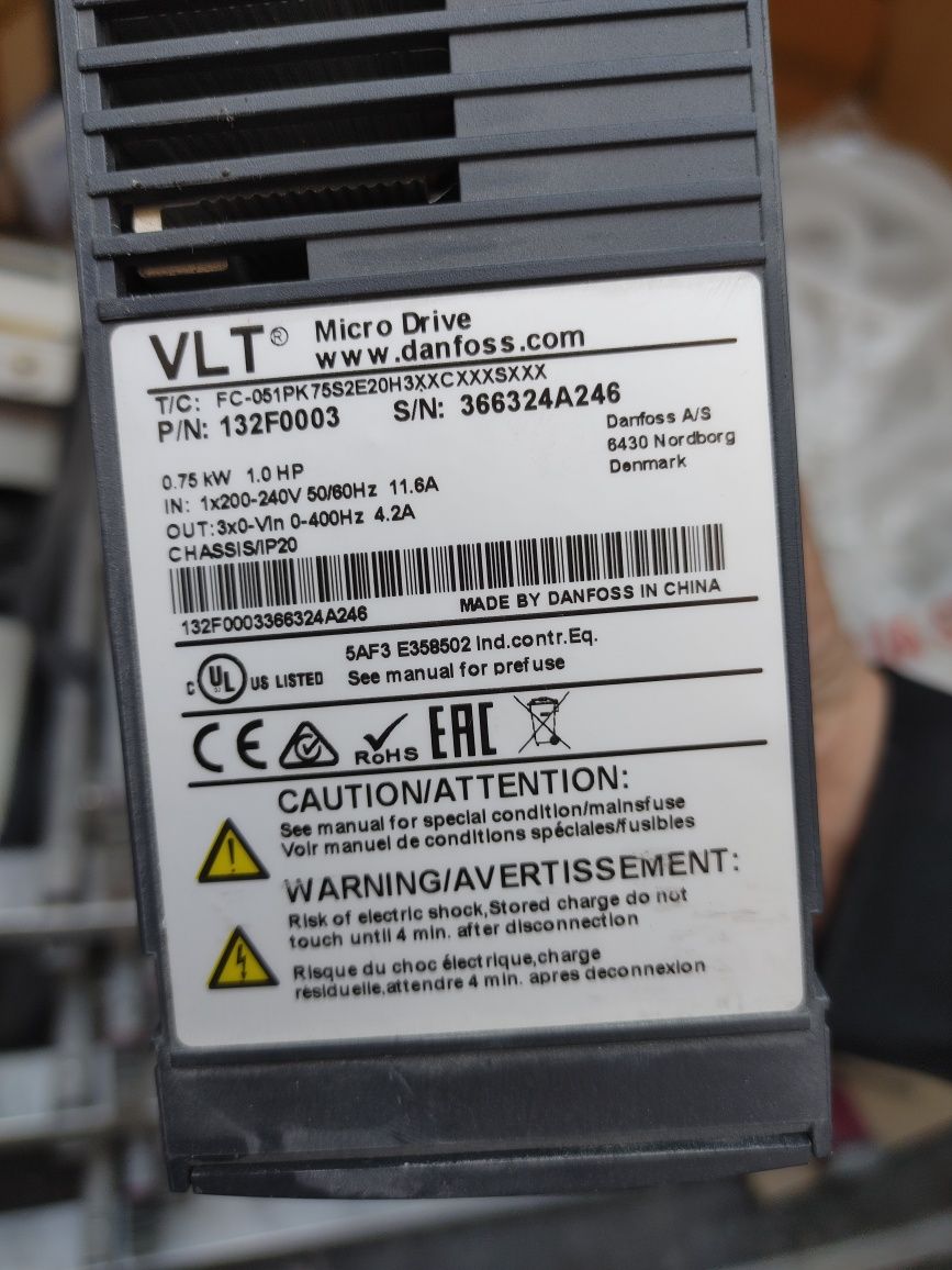 Falownik Danfoss Micro Drive VLT-132F0003