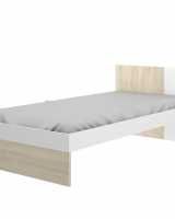 Cama solteiro branca