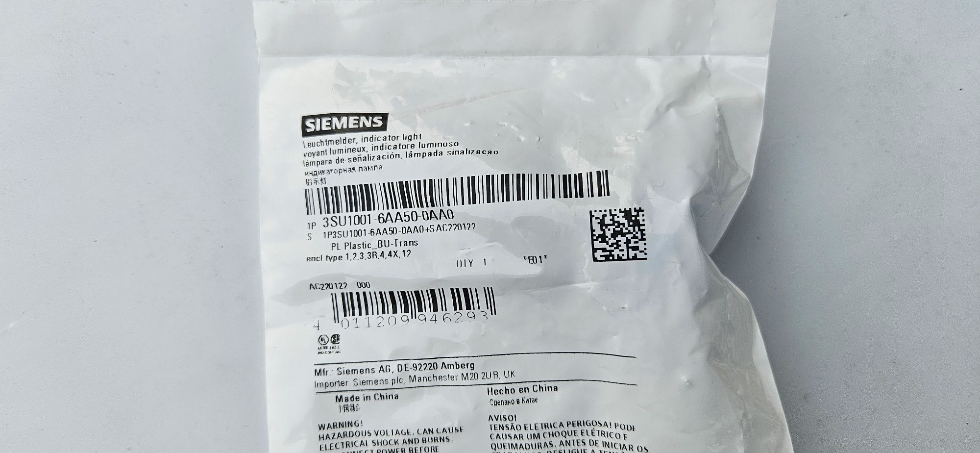 Siemens 
Нормально закритий контакт3SU1400-2AA10-1CA0
SIRIUS ACT.
1NC
