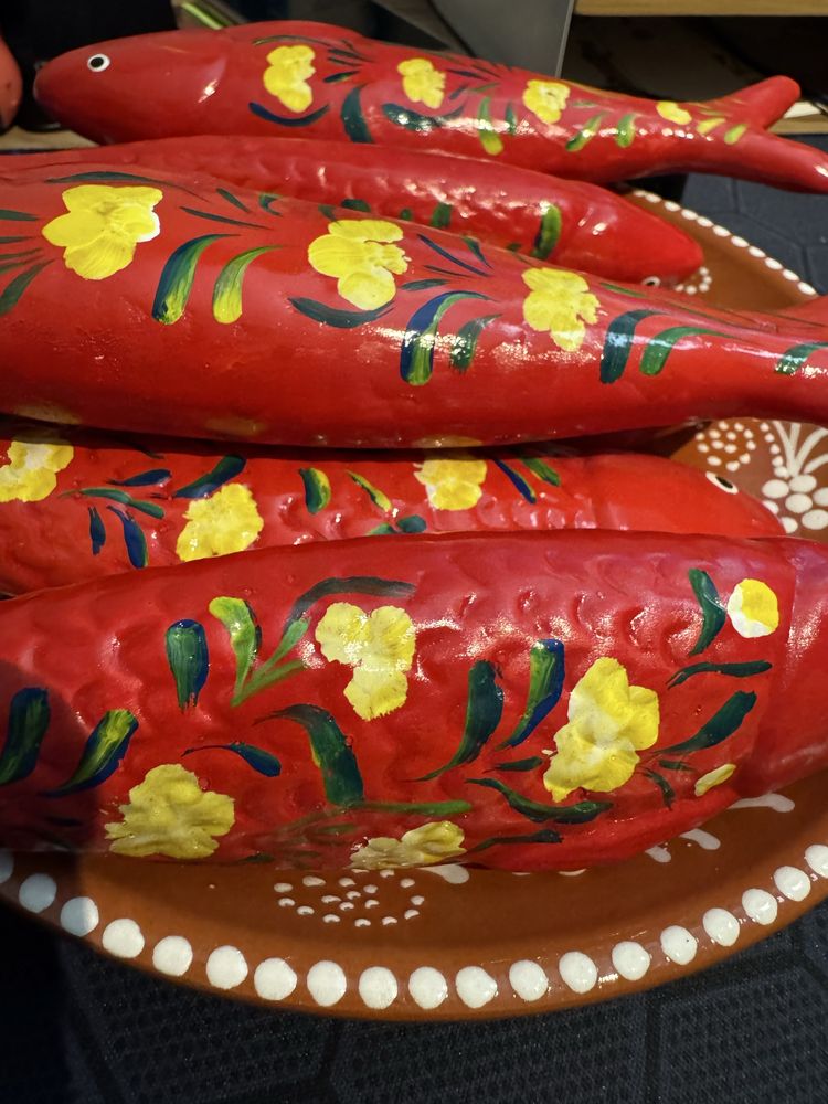 Sardinhas pintadas a mão