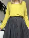 Sweter massimo dutti bawelns i jedwab S limonka