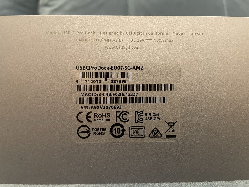 Stacja dokująca CalDigit Thunderbolt 3 USB-C Pro Dock