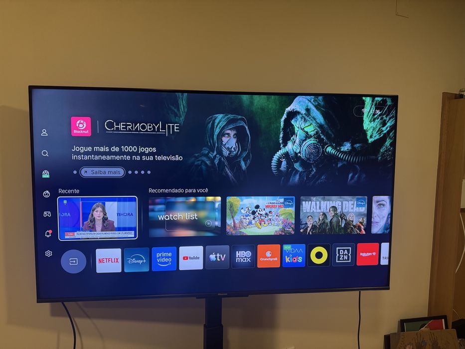 Televisão - hisense 4k