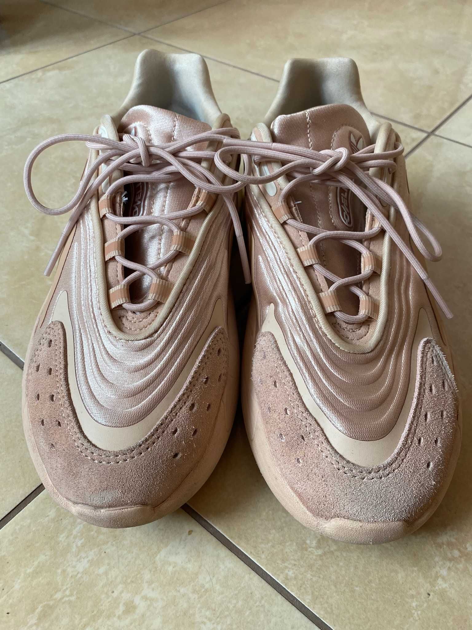 Adidas ozelia pudrowy róż 40 wygodne miękkie adidasy zamsz
