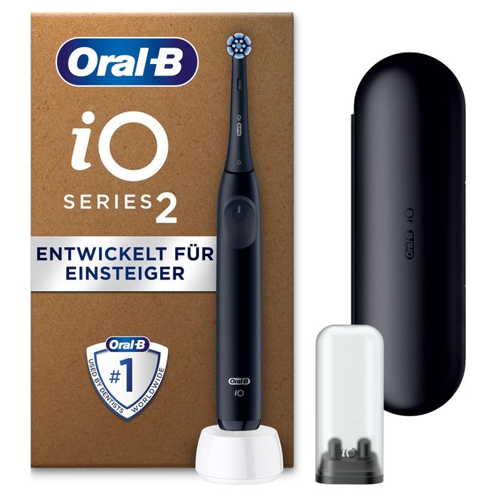 Oral-B iO 2 Szczoteczka Magnetyczna do Zębów Czarna 3 Tryby Etui
