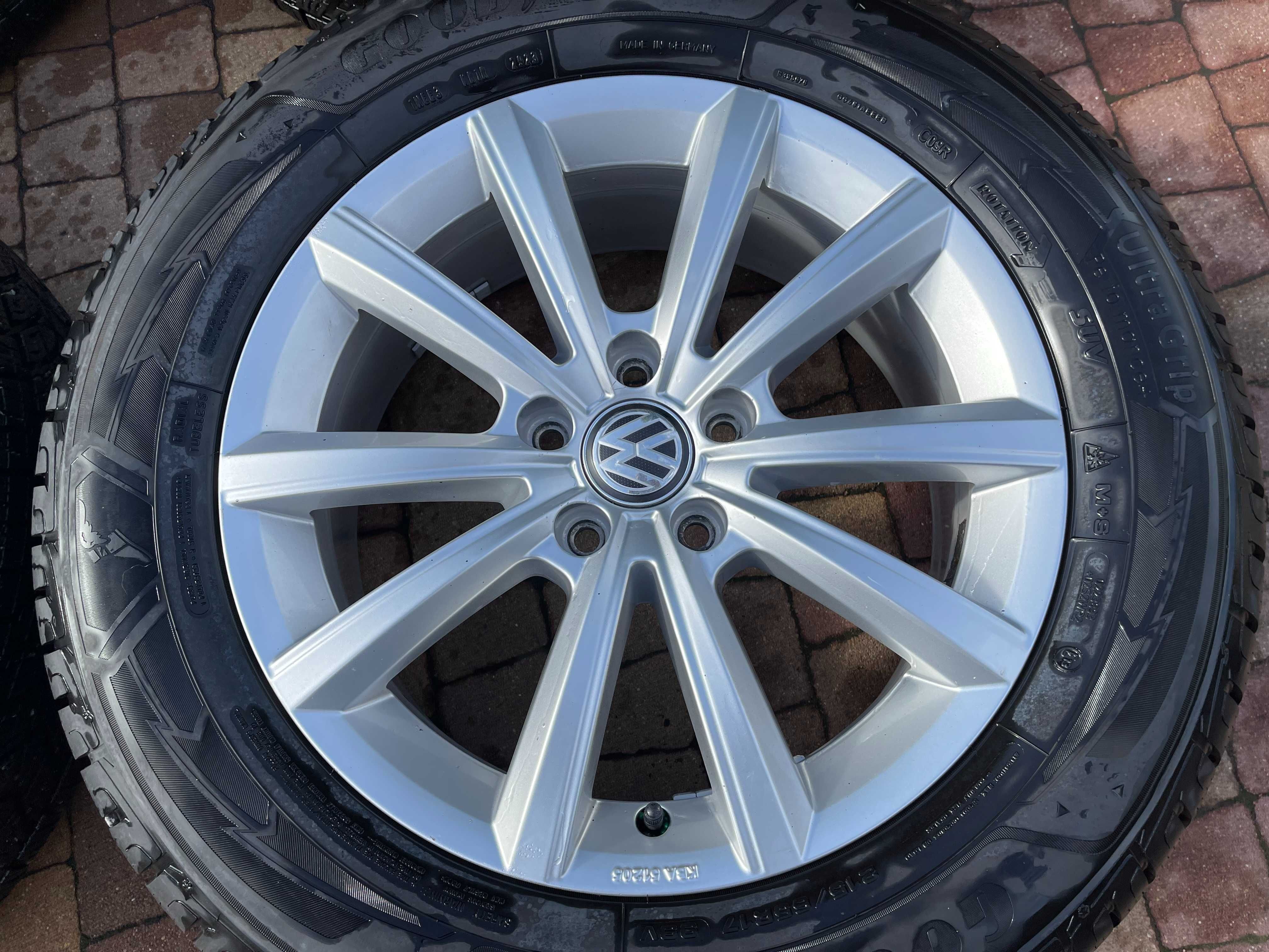 3604. Alufelgi 17" T-roc Tiguan II Passat oryginał 6.5Jx17 ET38 5x112