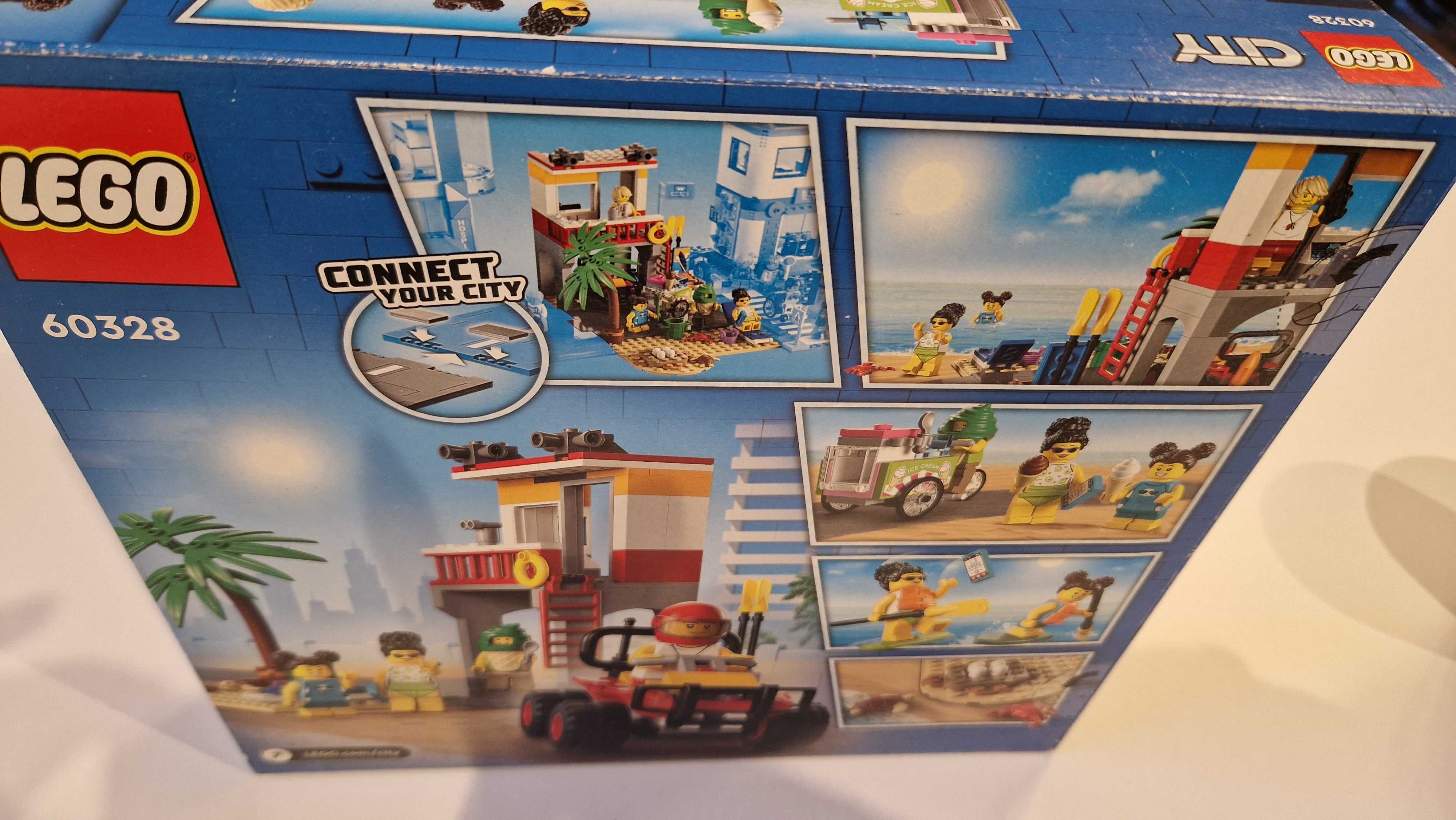 LEGO City 60328 - Stanowisko ratownicze na plaży uszkodzone opakowanie