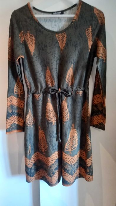 Vestido midi, muito confortável e quente - M - Natura