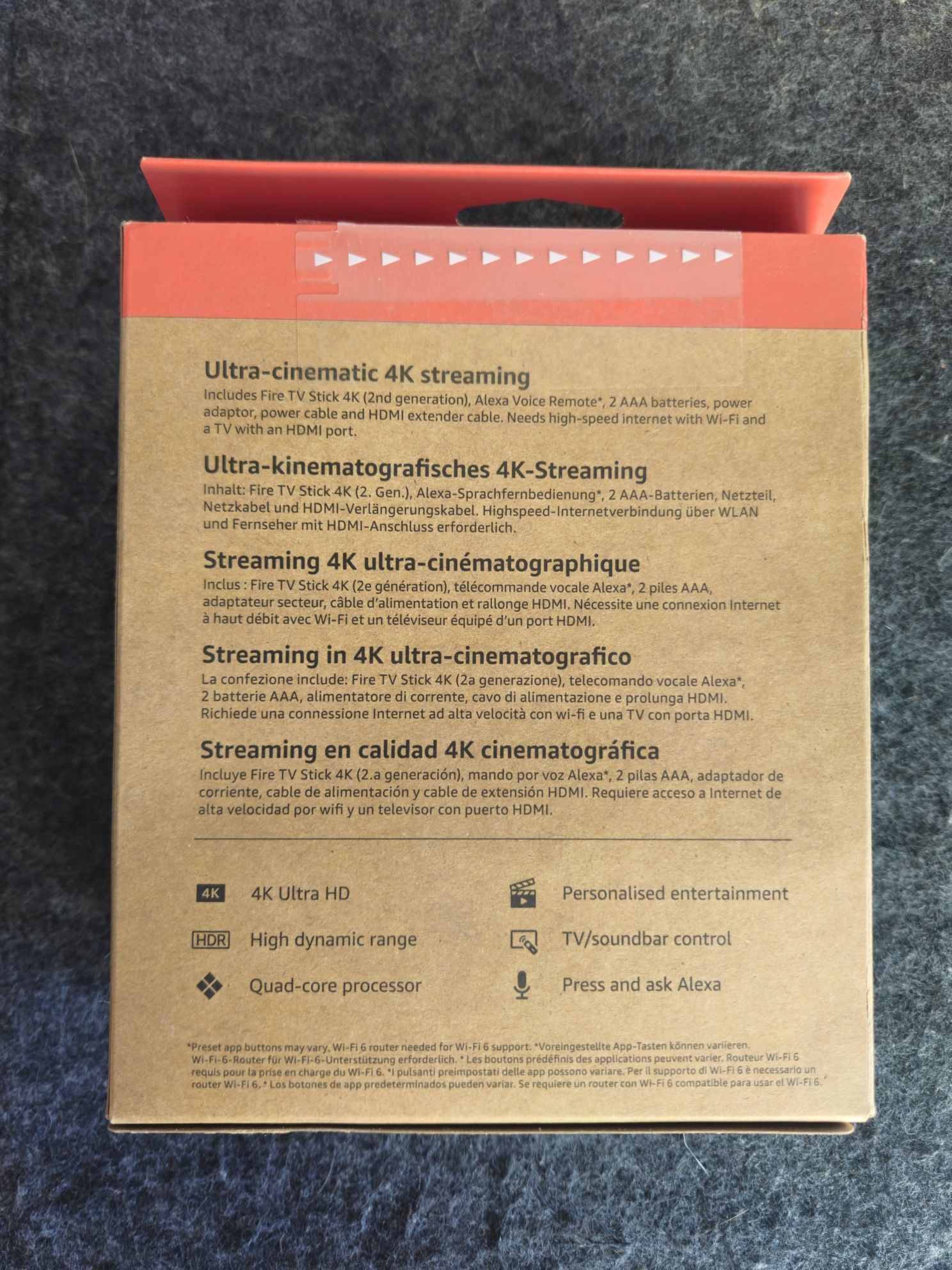 Amazon Fire TV Stick 4K - Wi-Fi 6