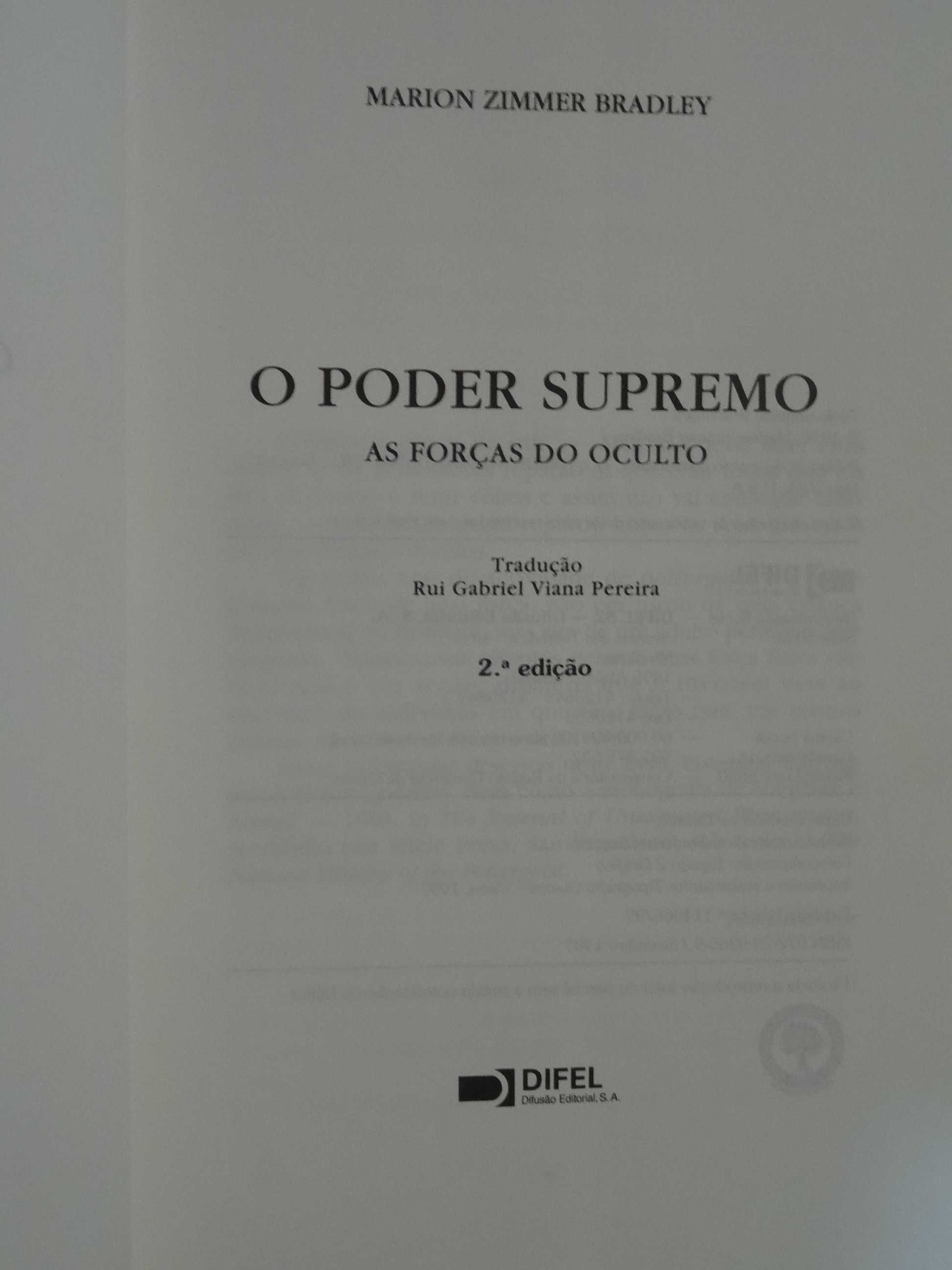 O Poder Supremo - As Forças do Oculto de Marion Zimmer Bradley