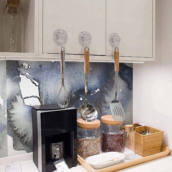 Zestaw Haczyki przyssawki Quntis wieszak ścienny kuchenny łazienkowy d