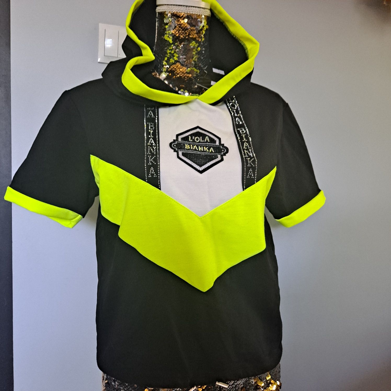 Dres cyrkonie  Lola Bianka neon