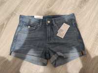 Spodenki shorty dżinsowe damskie nowe H&M