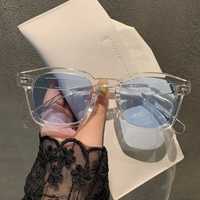 Имиджевые очки нулевки в глянцевой оправе